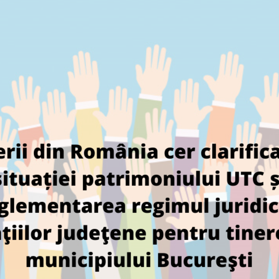 Tinerii, studenții și elevii din România solicită măsuri ferme privind situația patrimoniului fostului UTC
