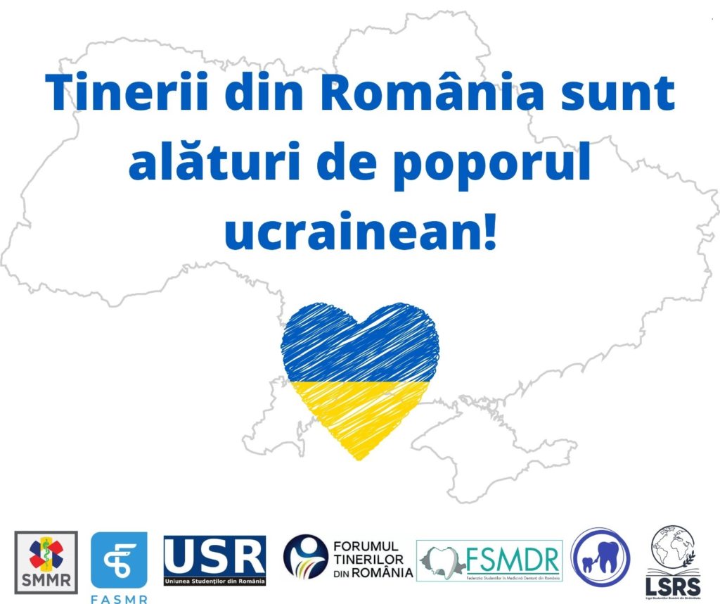 Tinerii din România alături de poporul ucrainean